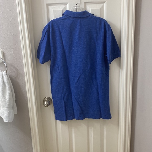 Polo Ralph Lauren Mens M SS polo shirt. Blue heather mesh fabric - Picture 4 of 4